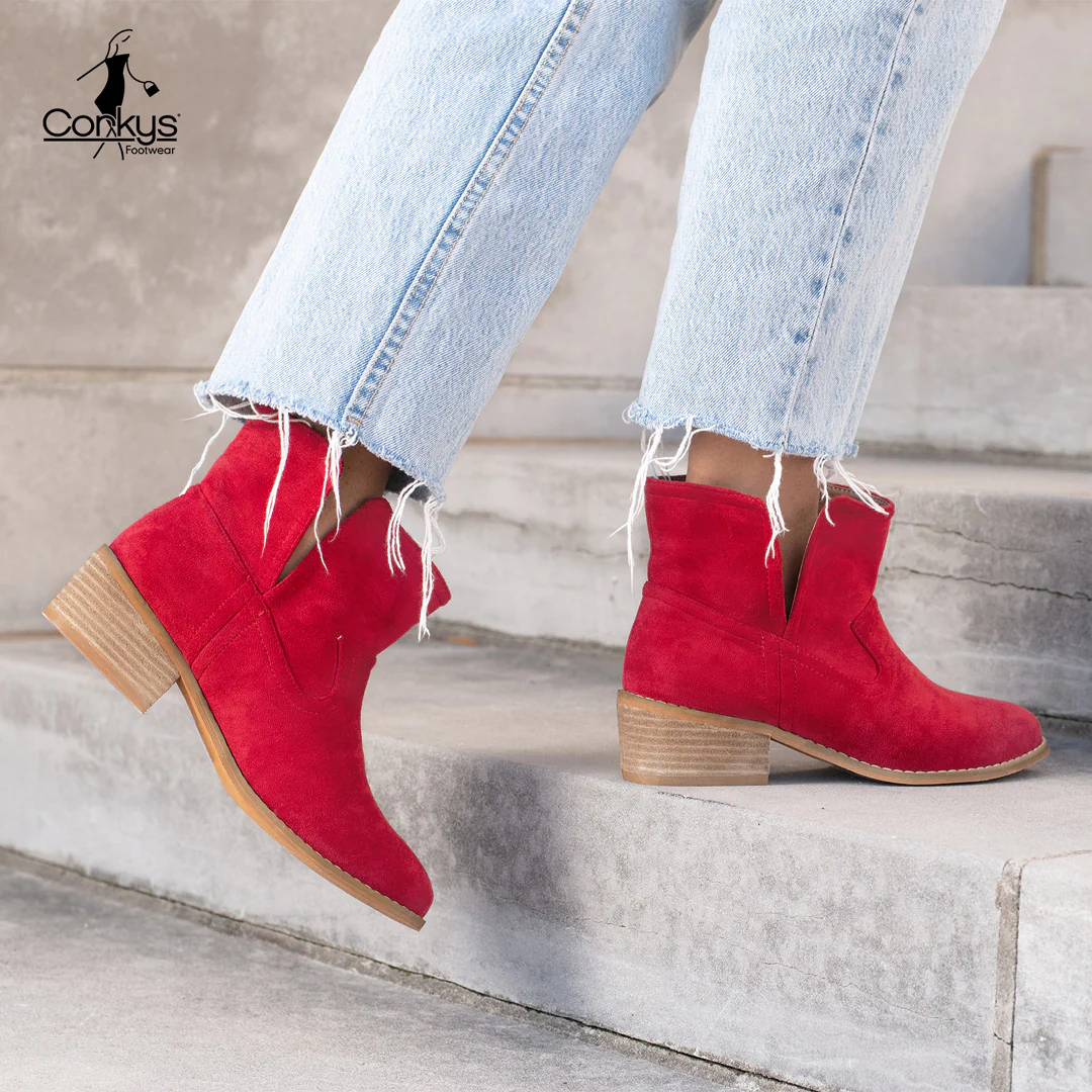 Salem Bootie 鈥?Red