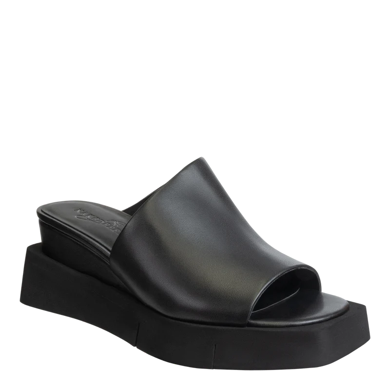 Infinity Wedge Sandals 鈥?Black